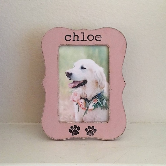 Personalized dog picture frame, pet frame, pet memorial picture frame, pet loss, loss of dog, dog memory, pet lover - Flowers in December