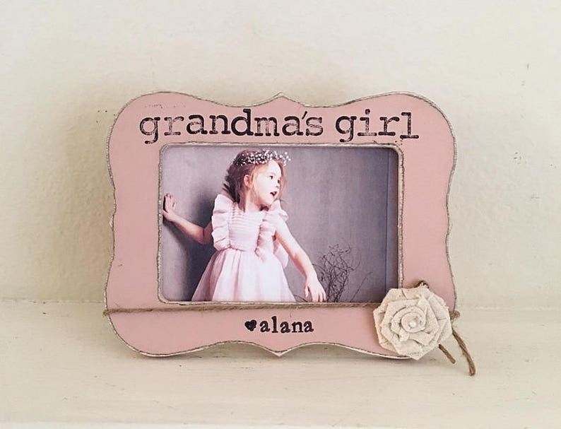 Grandma picture frame, GIFT for Grandma, Mothers day frame, granddaughter, nana, grandparents, personalized picture frame, Grandma girl image 1