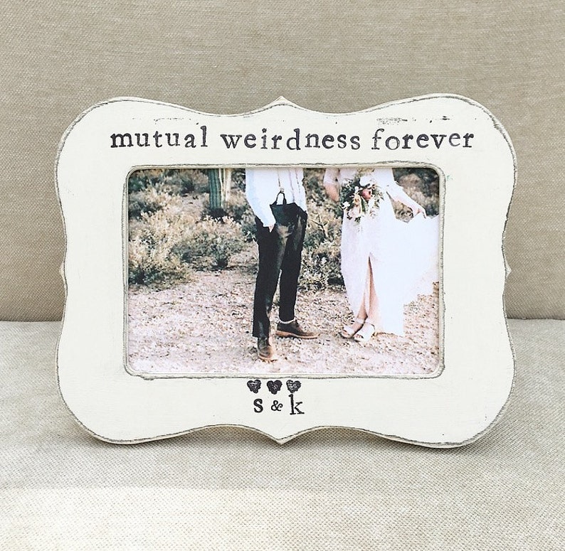Flowers in December DS Mutual weirdness forever sign picture frame Finace gift husband gift Wife gift