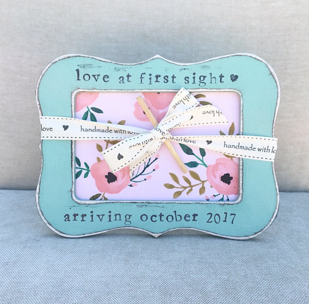 Love at First Sight Frame New Baby Picture Frame Gift Newborn Etsy