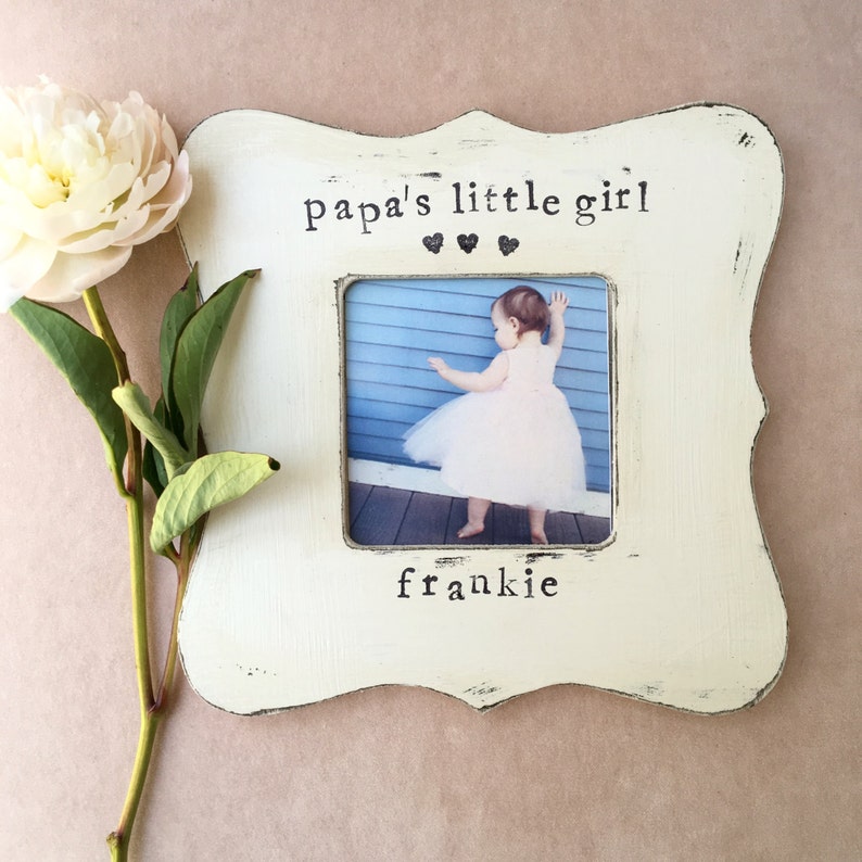 grandpa gift picture frame Christmas gift for grandparents granddaughter gift personalized frame papa\u2019s little girl