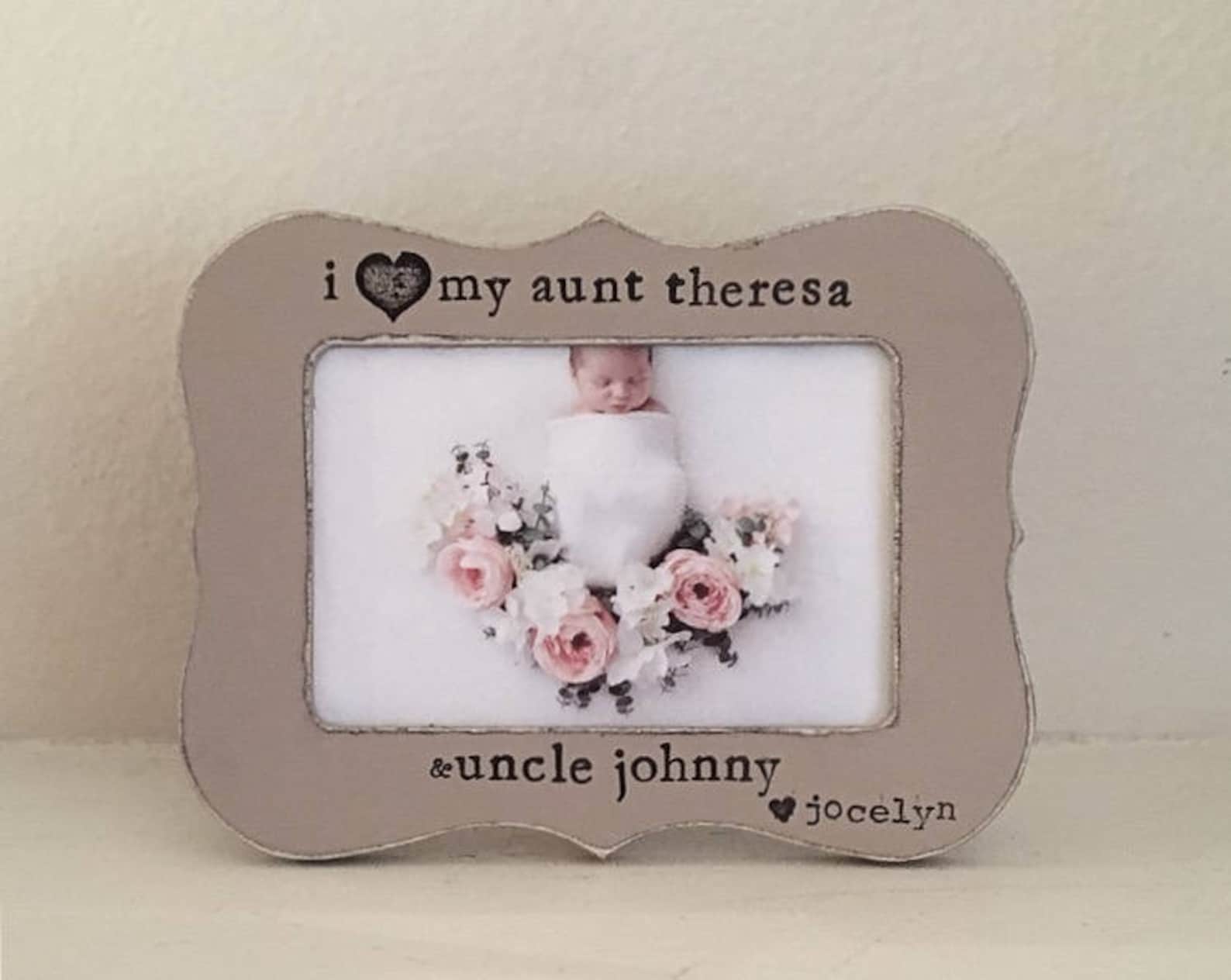 Aunt and Uncle gift Aunt picture frame Uncle picture frame Etsy