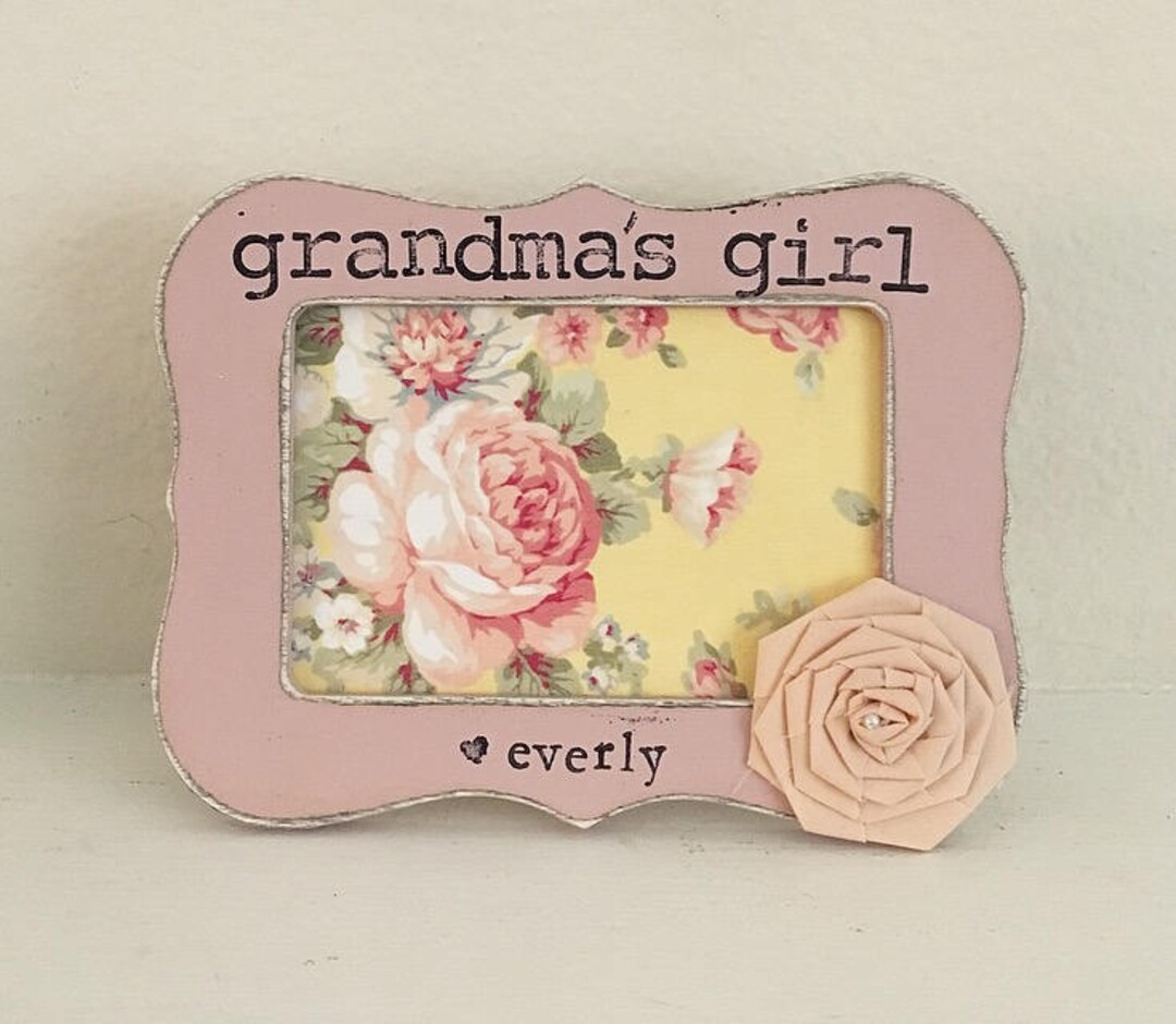 Grandma Frame Grandmas Little Girl Gift for Grandmother Grandma Gift