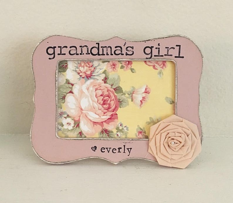 Grandma Frame Grandmas Little Girl Gift for Grandmother Etsy