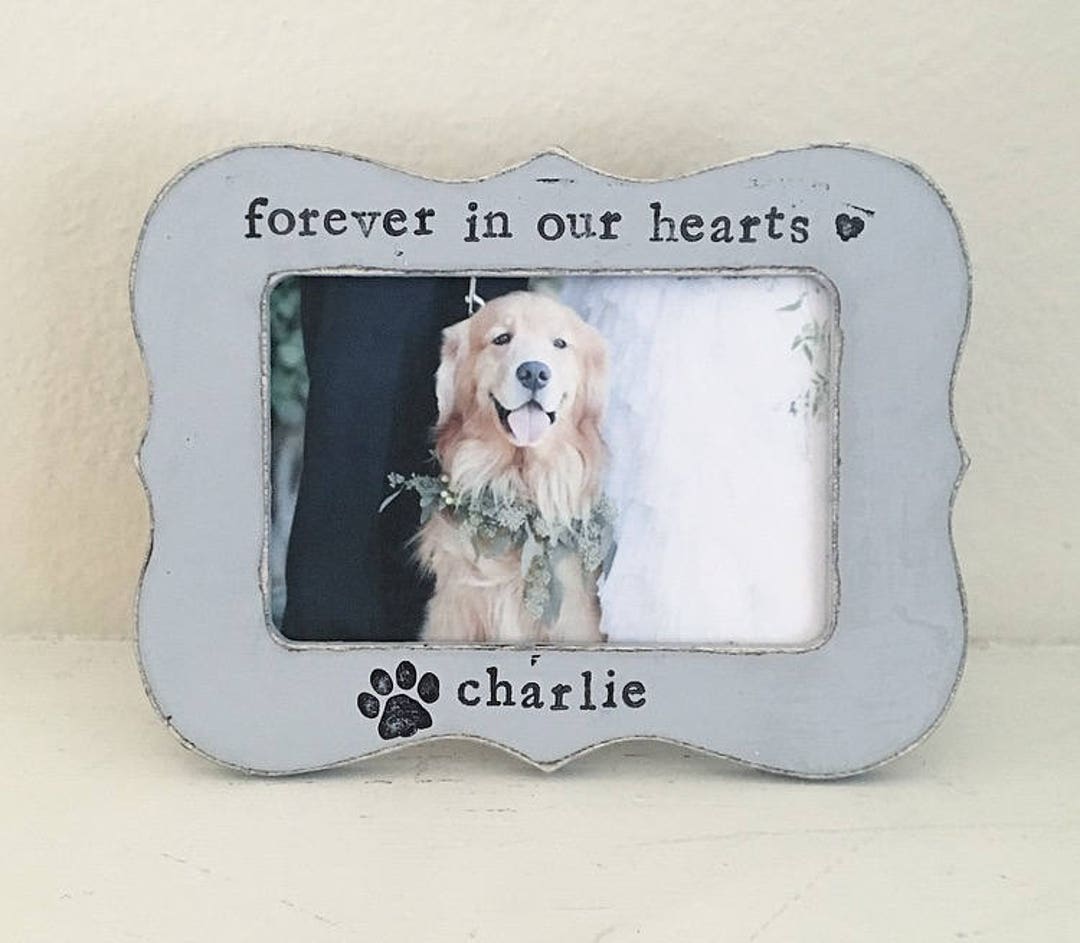 Dog Picture Frame, Pet Loss, Pet Memorial Frame, Personalized Picture Frame, Dog Frame, Fur Baby