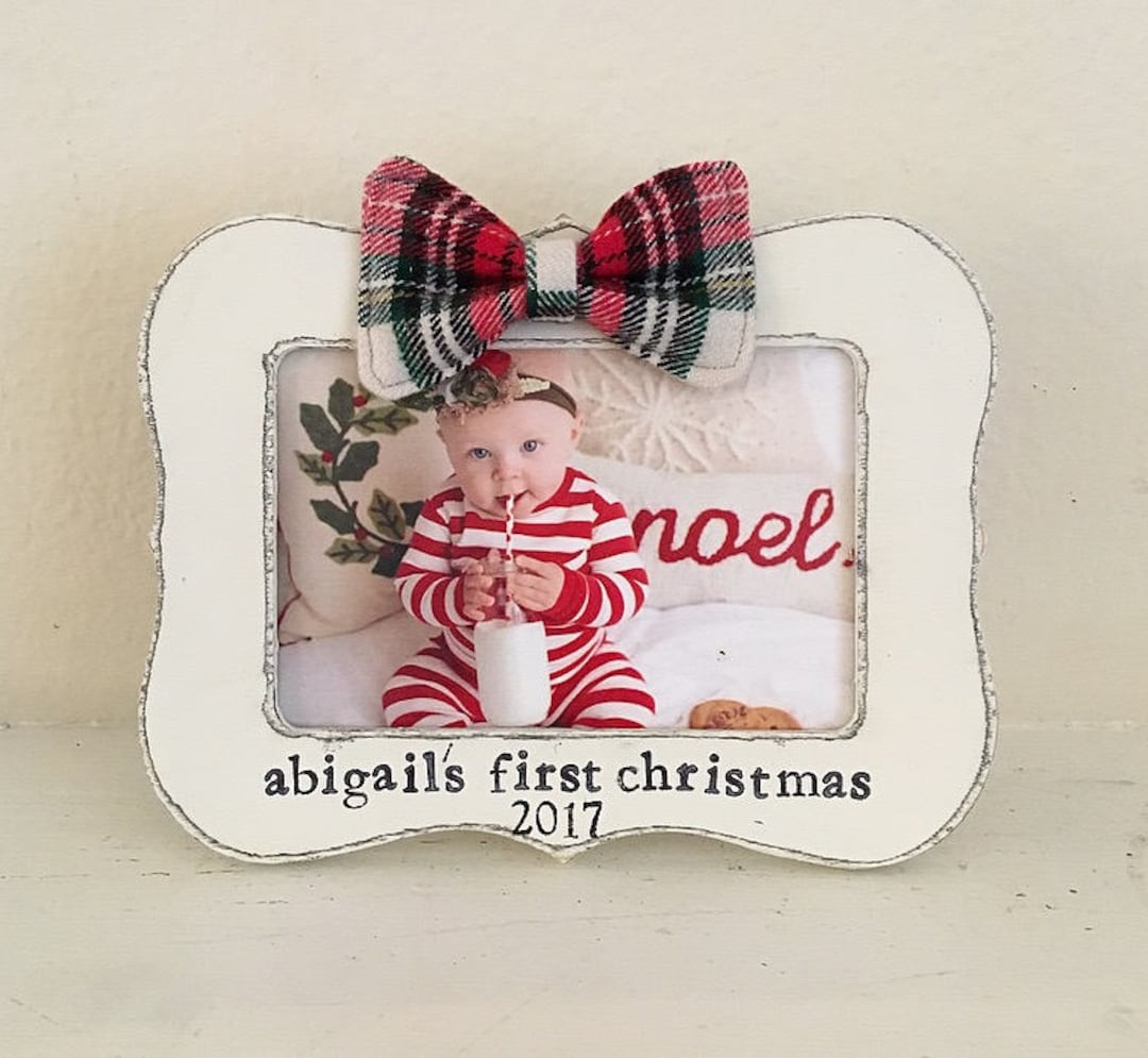 Baby's First Christmas Picture Frame, Gift for Grandma, Christmas 2017