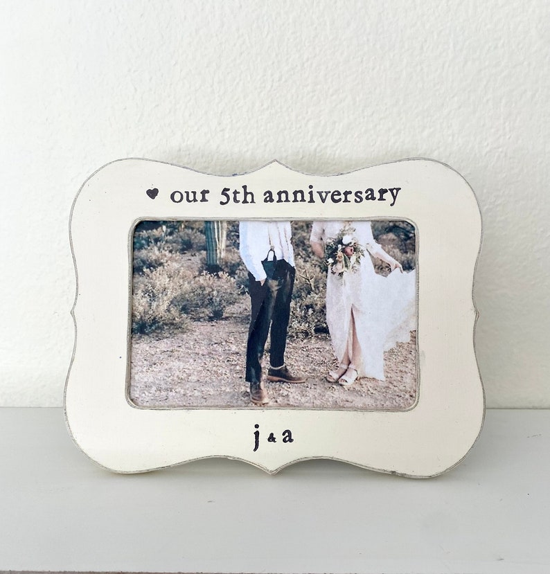 Anniversary picture frame, boyfriend picture frame, cute boyfriend picture frame, wedding anniversary personalized gift image 1