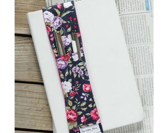 Notebook pen holder - Flowers