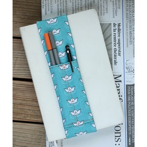 Notebook pen holder - Paper boats