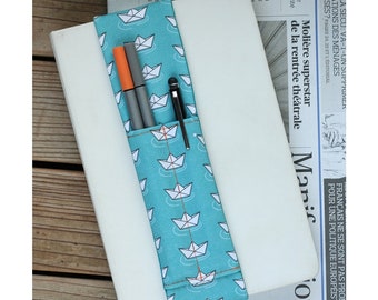 Notebook pen holder - Paper boats