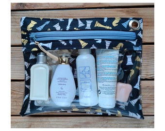 Clear vinyl travel pouch - Chess