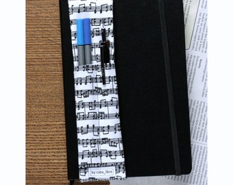 MTO Notebook pen holder - Music notes