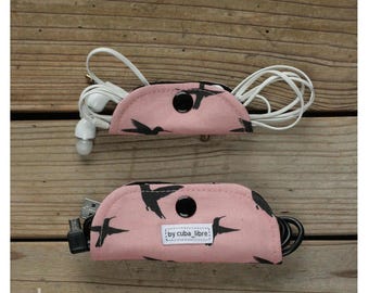 Ear buds & charger holders - Hummingbirds
