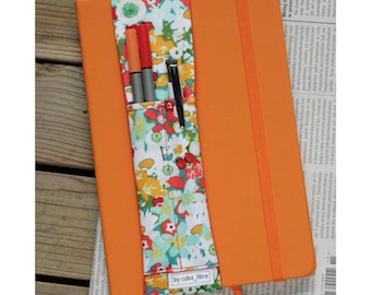 Notebook pen holder - Flowers