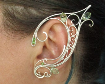 Pair of elf ear cuffs Dreamcatcher - Ear cuff - Elf ears - Fairy ear cuffs - Ear cuff no piercing - Ear wrap