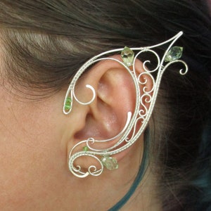 Pair of elf ear cuffs Dreamcatcher - Ear cuff - Elf ears - Fairy ear cuffs - Ear cuff no piercing - Ear wrap