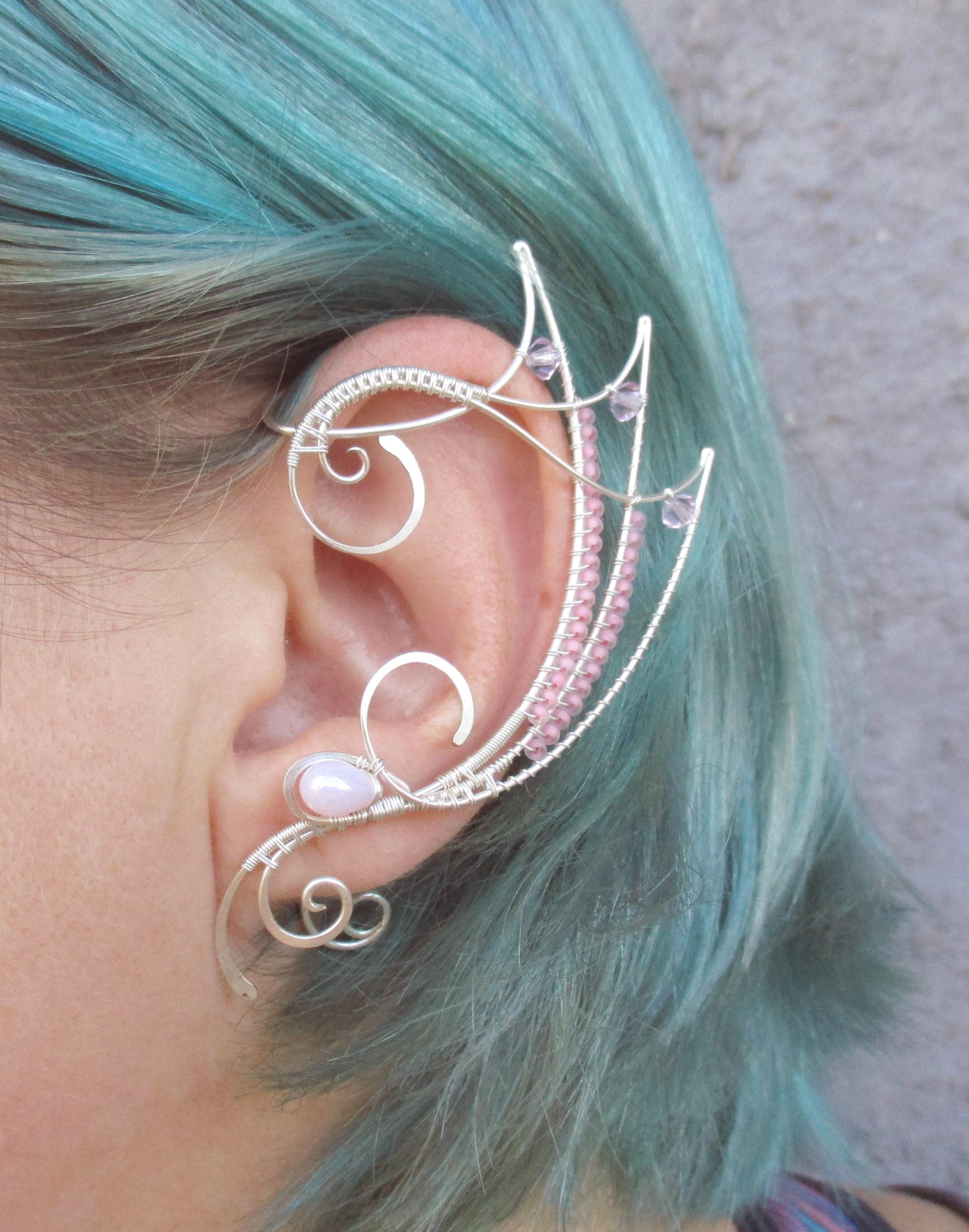 Pair of Elven Ear Cuffs Origin Ear Cuff Elf Ears Fairy Etsy