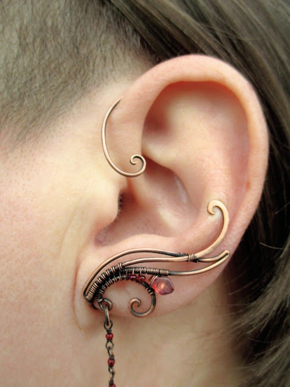 アクセサリー Scat Rose\" hoop pierce earcuff SE153s-WG-P.SAPP.jpg?v=1747431333