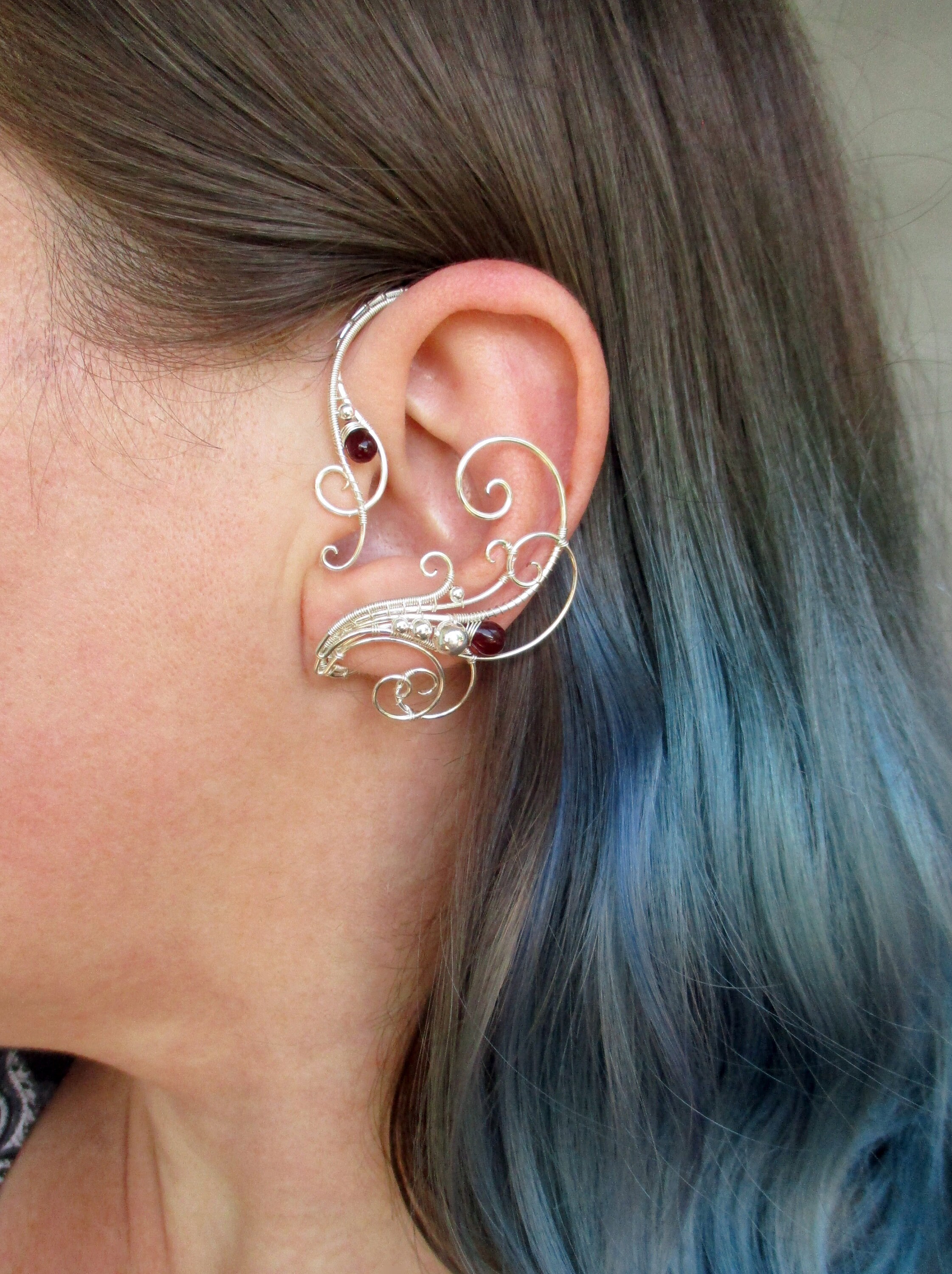 Pair of Ear Cuffs Dragon Dance Ear Cuffs Elf Earrings Etsy Canada