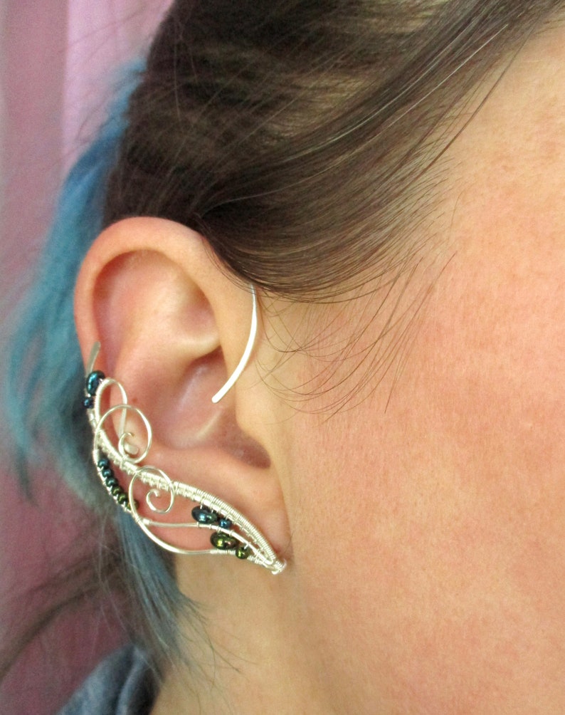 Pair of ear cuffs Ocean Star Ear cuffs Elf earrings Ear Etsy