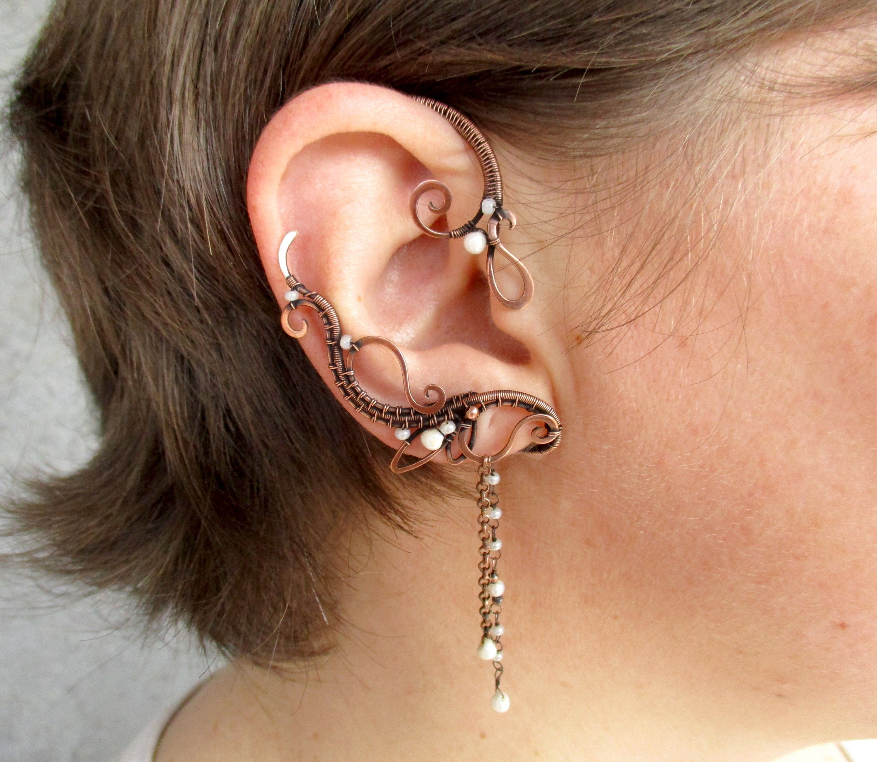 PINK SAPPHIRE GRADUAL ROUND EAR CUFF – SHAY JEWELRY