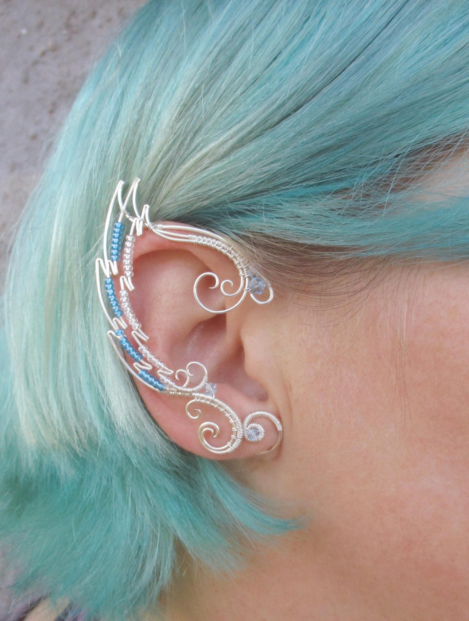 Pair of Elf Ear Cuffs Idunn Ear Cuff Elf Ears Fairy Ear Etsy