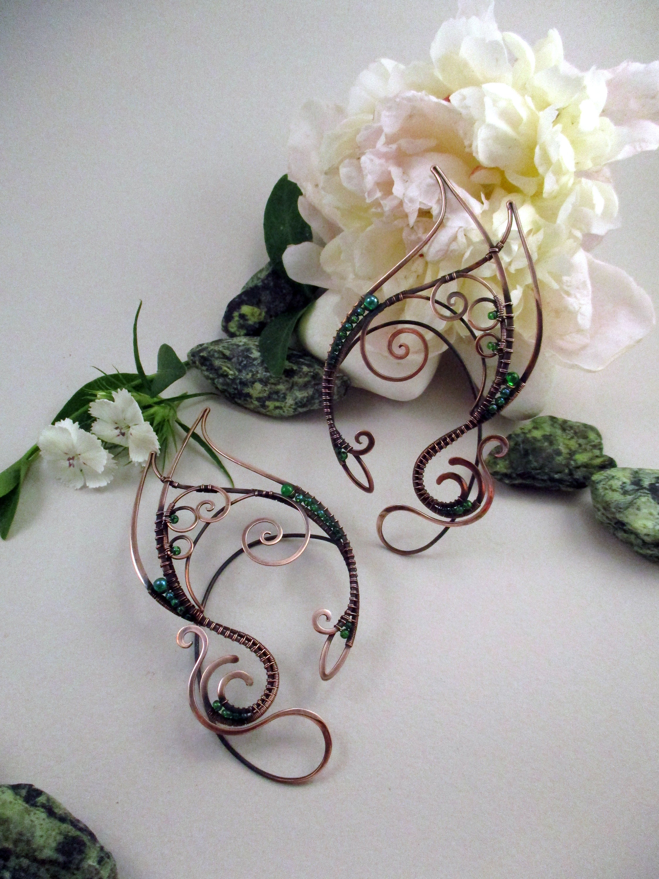 Elf Ear Cuffs Medeina Ear Cuff Elf Ears Fairy Ear Cuffs Etsy Australia
