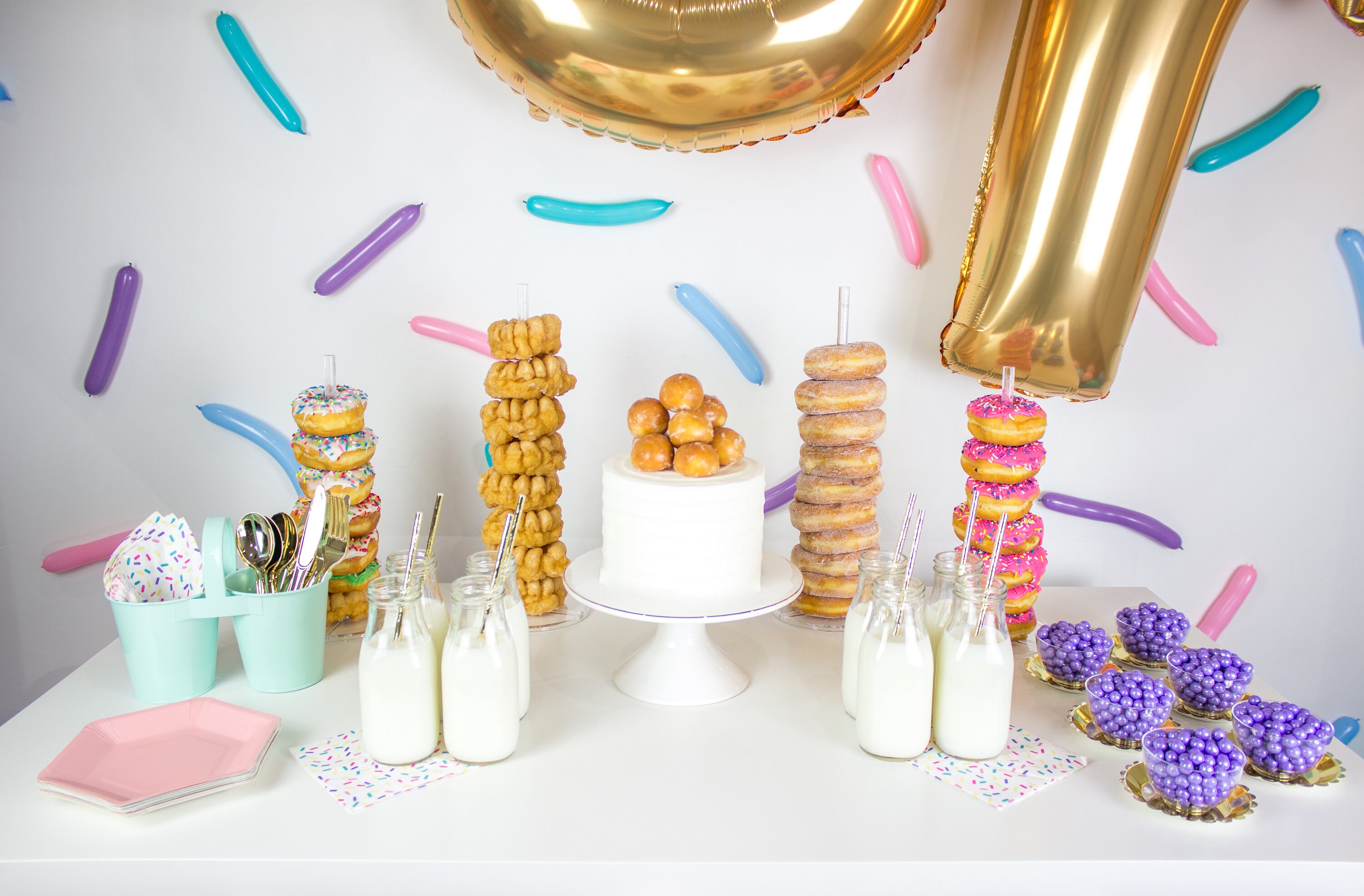 DONUT Party Supplies Everything you need to make this set up Etsy