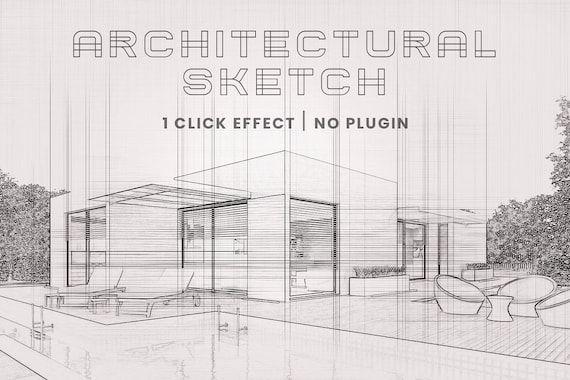 Free Architecture Sketch Photoshop Actions - Photoshop Tutorials