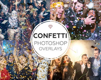 Colorful Confetti Photoshop Overlay,Confetti Photoshop Overlay, Wedding Confetti Overlay,Confetti Overlay for Photoshop,Photoshop Effect