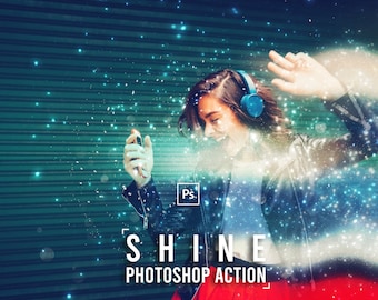 Shine Photoshop Action, Glow Photoshop Action, Luminous Photoshop Action, Photoshop Effects,Photoshop Presets,Photo Filters, Photoshop Brush