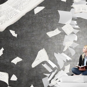 20 Flying Paper Photoshop Overlay, Paper Overlay,flying Paper Overlay ...