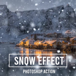 Efecto de nieve de alta calidad Photoshop Action / Photoshop Brushes / Photoshop Effects / Photoshop Overlays / Photoshop Presets / Photo Filters