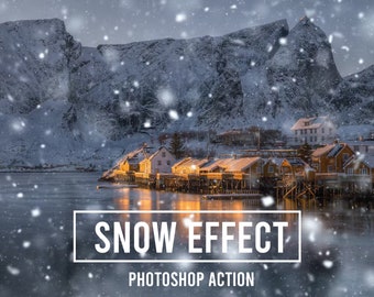 High Quality Snow Effect Photoshop Action | Photoshop Brushes| Photoshop Effects | Photoshop Overlays | Photoshop Presets | Photo Filters