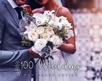 100 Wedding Photoshop Actions - Elegant Bridal Photo Pack