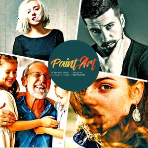 Paint Art Photoshop Action, Photoshop Action,Photoshop Brushes,Photoshop Effects,Photoshop Overlays,Photoshop Presets,Photo Filter