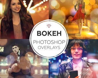 May include: A set of four Photoshop overlays featuring bokeh effects. The overlays are designed to add a soft, dreamy glow to photos. The overlays are perfect for adding a touch of magic to your photos.