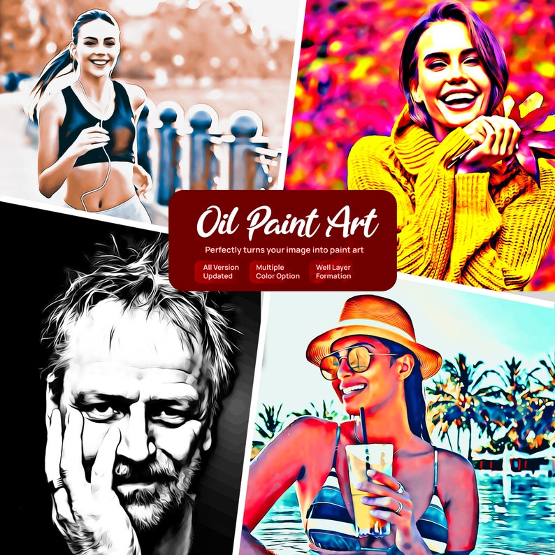 The Best Oil Paint Effect Action,