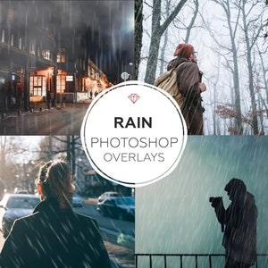 Rain Photoshop Overlay, Falling Rain Photoshop Overlay,Raindrop Overlay,Rain Overlay for Photoshop,Photoshop Effect,Rainy Weather Overlay