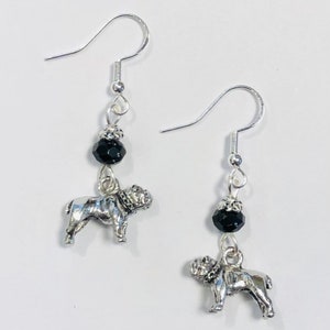 Bulldogge Ohrringe, Bulldogge Rettung, Maskottchen Athen Schmuck der Universität von Georgia