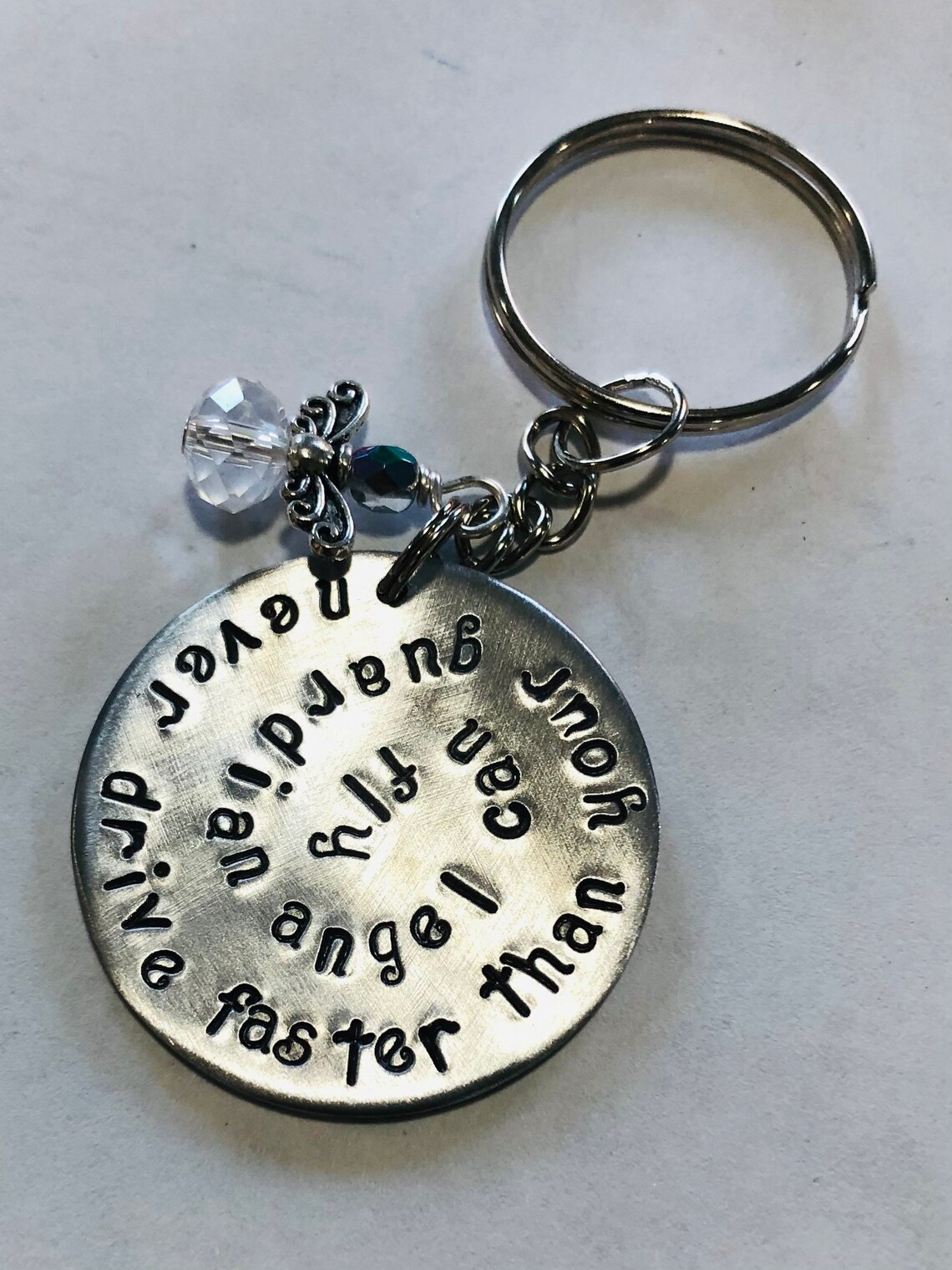 Guardian Angel New Driver Keychain never Drive Faster Etsy