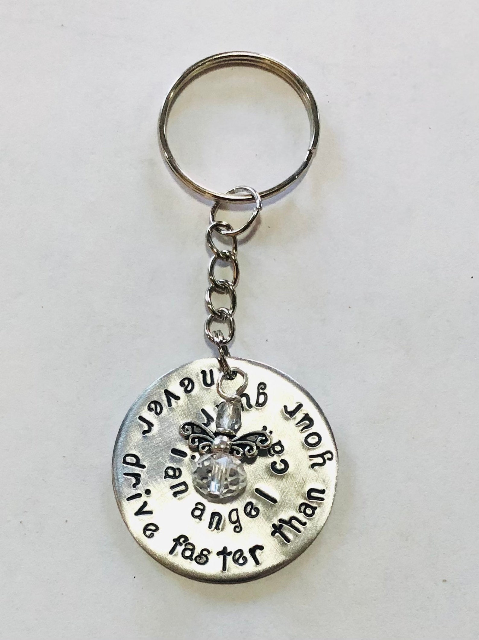 Guardian Angel New Driver Keychain never Drive Faster Etsy