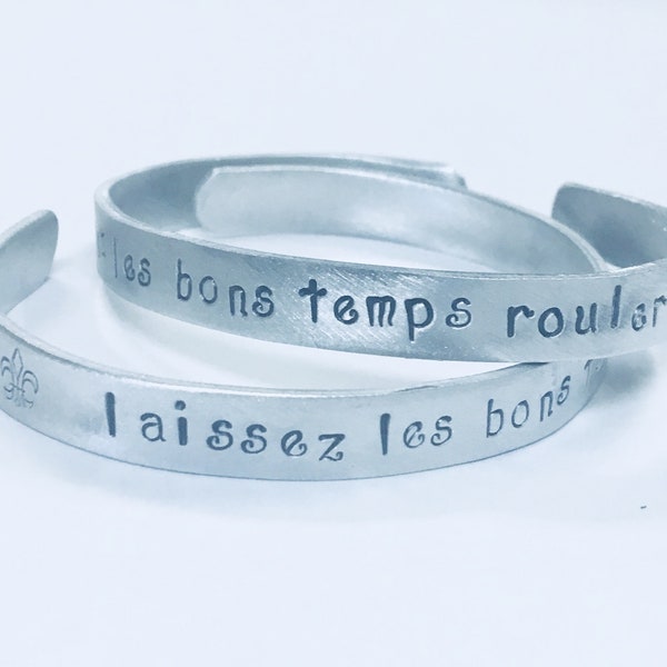 Laissez les bons temps rouler (let the good times roll), Mardi Gras New Orleans Louisiana Nola Bracelet