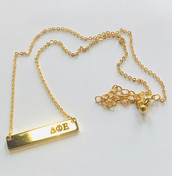Sorority bar necklace clearance