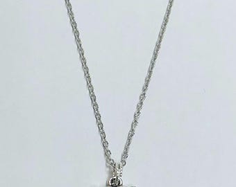Collar con dije de Georgia Dawgface, en cadena de 18 pulgadas que no se deslustra, con licencia oficial