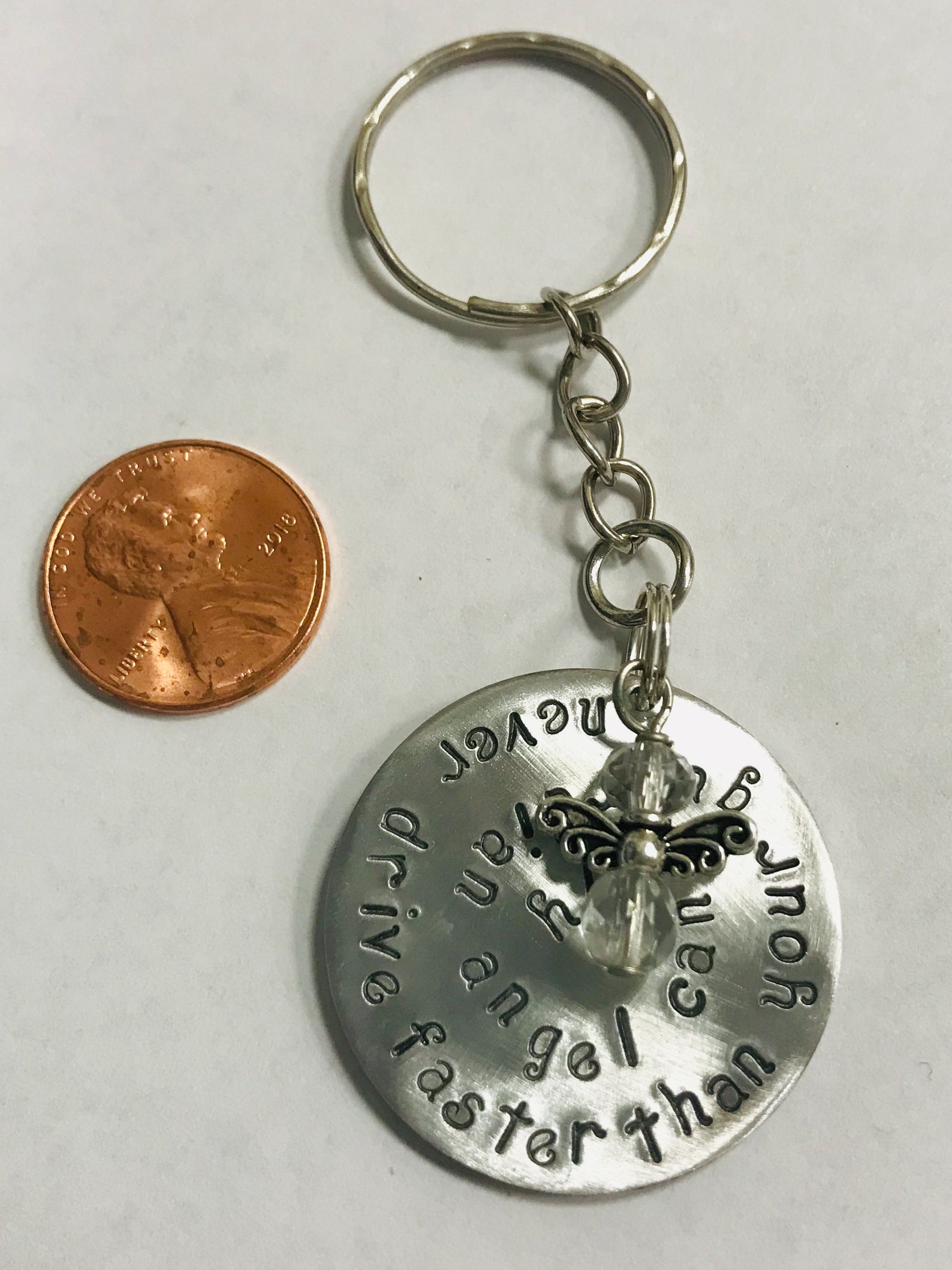 Guardian Angel New Driver Keychain never Drive Faster Etsy