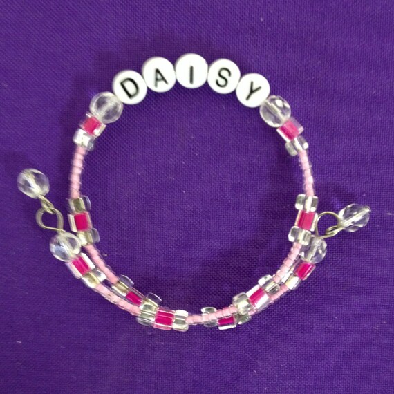 On Sale Little Girl's Personalized Name Wrap Bracelet Etsy
