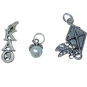 Kappa Alpha Theta KAT Sorority Greek Trio of Charms Kite Mascot
