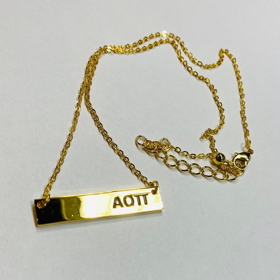 Sorority shop bar necklace