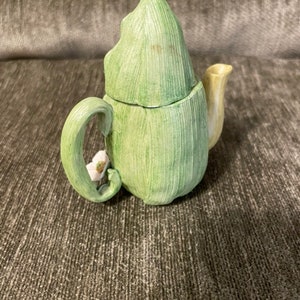 Vintage Mini Corn Teapot, Miniature Ceramic Ear of Corn Teapot, Tiny ...